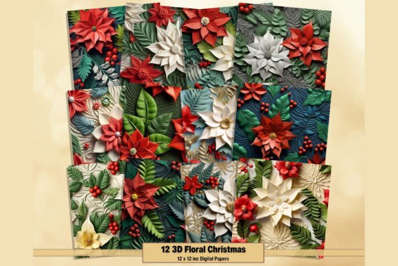 3D Floral Christmas Poinsettia Papers: A Creative Guide