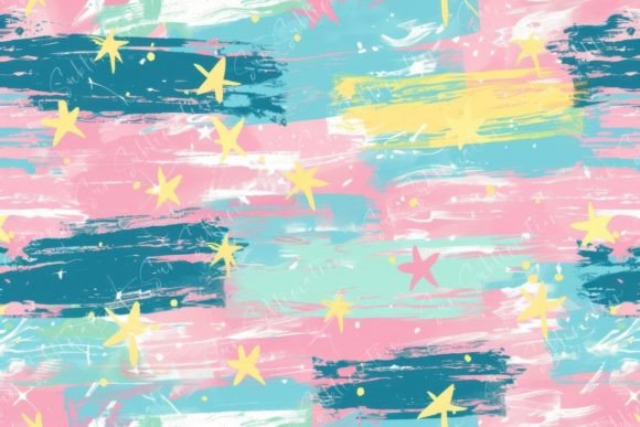 Abstract Pastel Star Pattern: A Guide to Whimsical Design