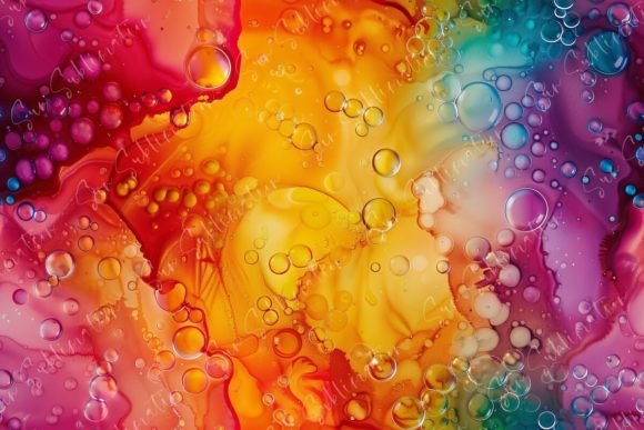 Bring Your Designs to Life with Vibrant Abstract Bubbles Seamless