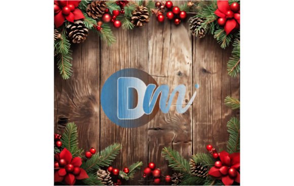Christmas Wooden Digital Paper 11: A Rustic Design Asset
