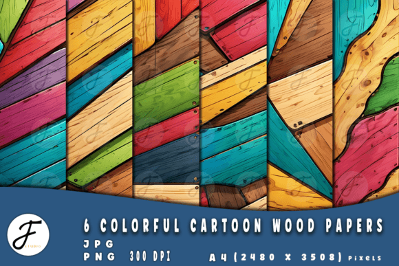 Colorful Cartoon Wood Papers: Unlocking Playful Digital Design