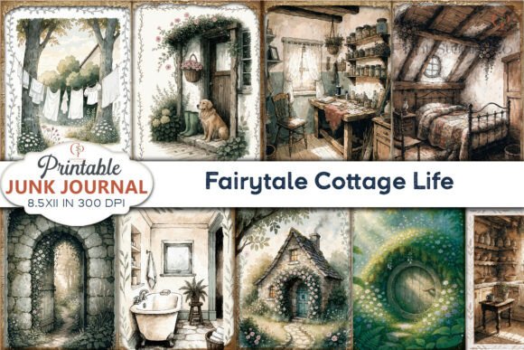 Embrace Whimsy: Using Fairytale Cottage Life Junk Journal Pages