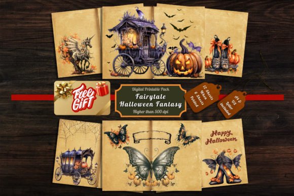 Enchanting Halloween Design with Printable Fairytale Fantasy110