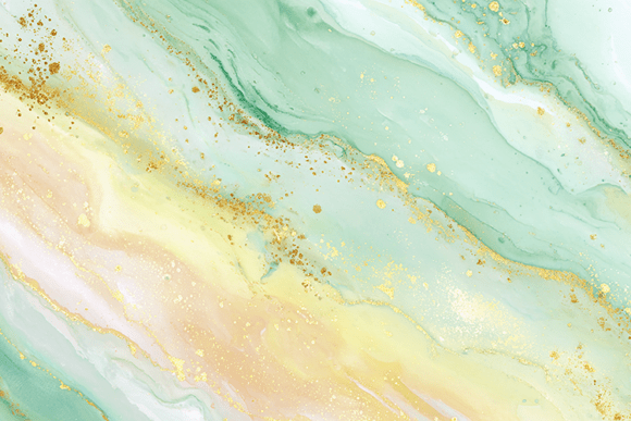 Mint Gold Marble Watercolor Art: A Designer’s Dream Texture