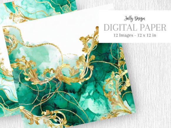 Opulent Green Alcohol Ink Baroque Art: A Designer’s Guide
