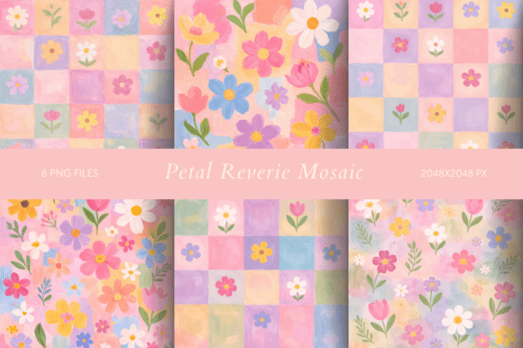 Petal Reverie Mosaic: A Soft, Painterly Typeface for Modern Branding