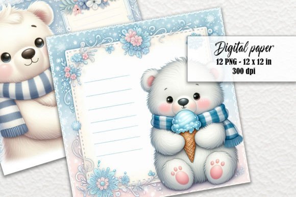 Polar Bear Winter Stationary Letter PNG: A Designer's Deep Dive