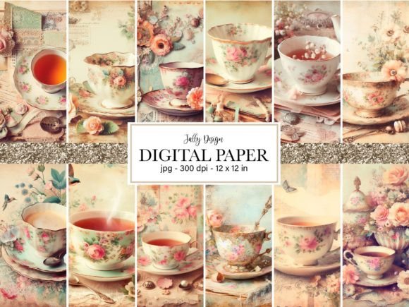Shabby Chic Tea Cup: Vintage Charm for Modern Designs