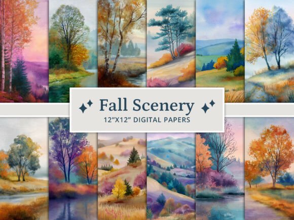 Transform Your Autumn Projects with These Scenic Digital Papers