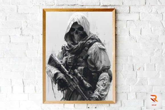 Unleash Your Creative Edge with Badass Skeleton Soldier Wall Art