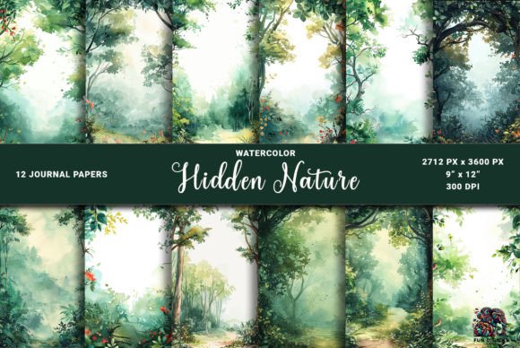 Unlock Your Creative Vision with Hidden Nature Woods Junk Journal Pages